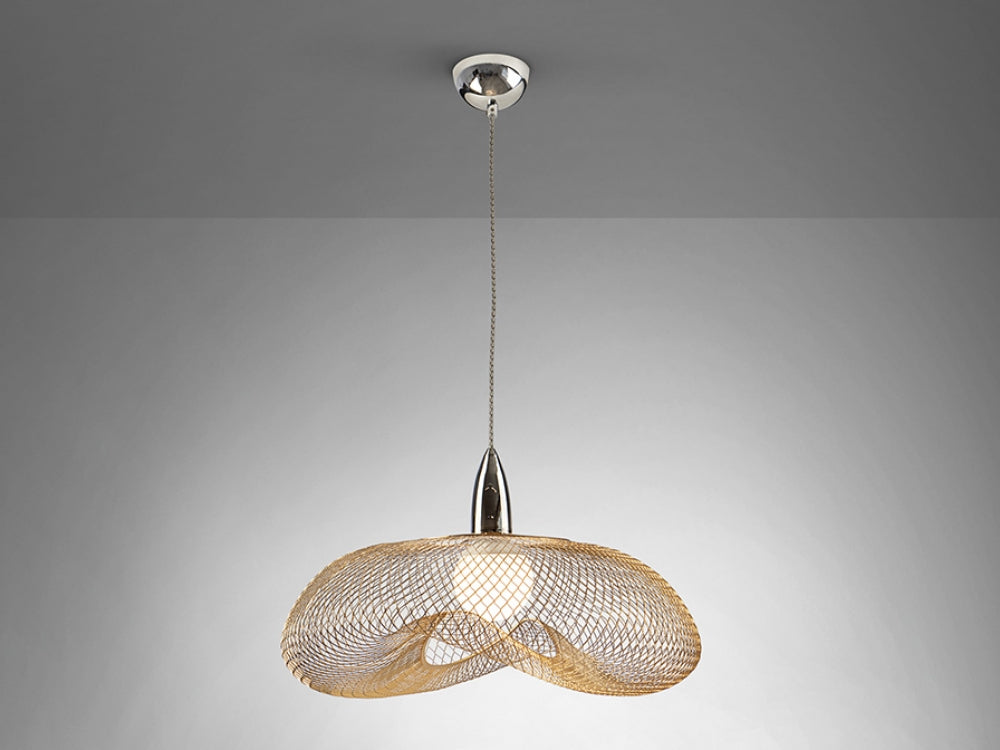 Pendul din Metal Argintiu/Auriu L55xH150cm Forma
