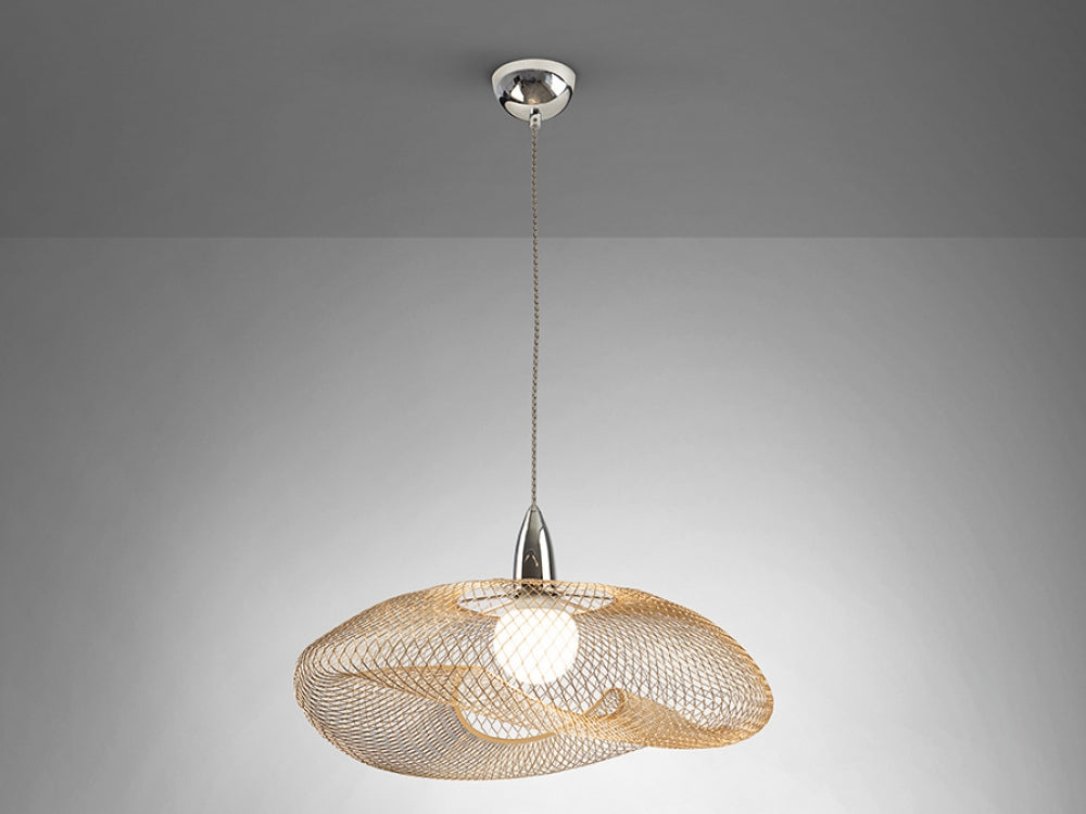Pendul din Metal Argintiu/Auriu L55xH150cm Forma