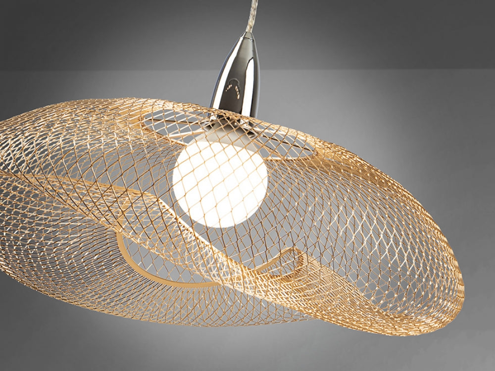 Pendul din Metal Argintiu/Auriu L55xH150cm Forma