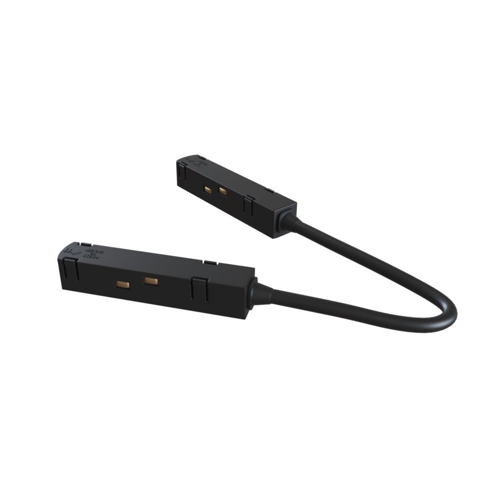 Conector de alimentare de colt pentru sina magnetica Plastic Negru L37cm