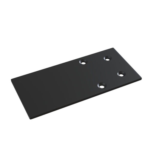 Cap final pentru sina magnetica Aluminiu Negru L4cm