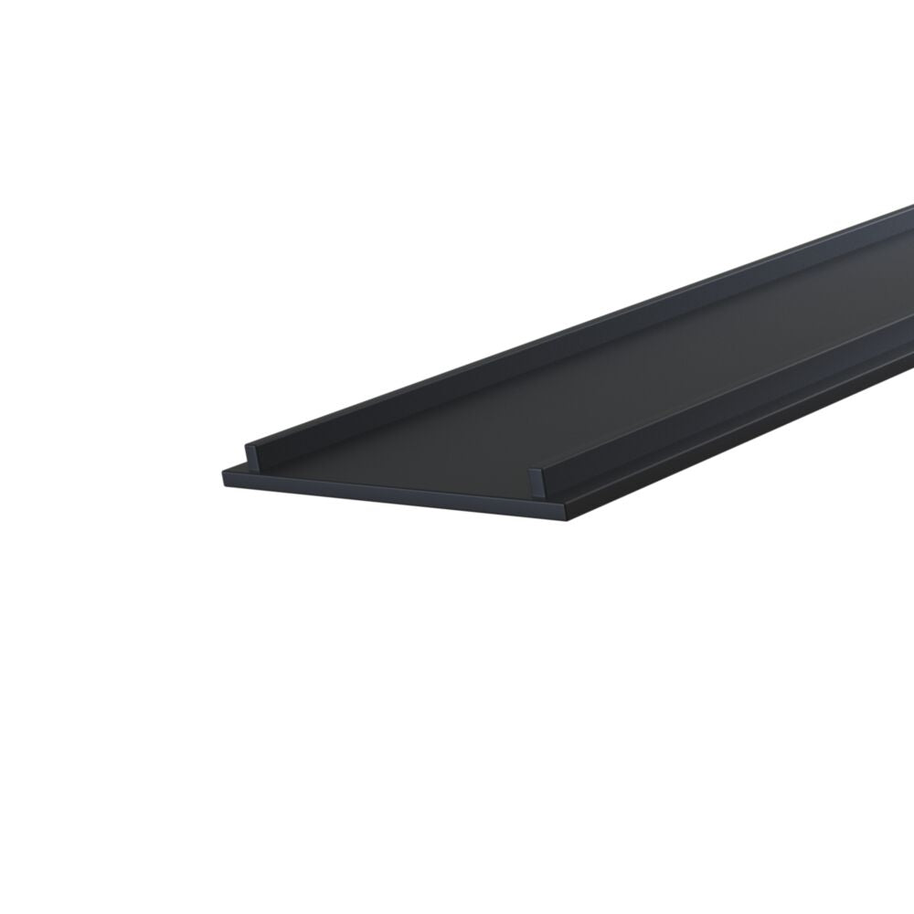 Acoperire decorativa pentru sina magnetica Aluminiu Negru L100cm