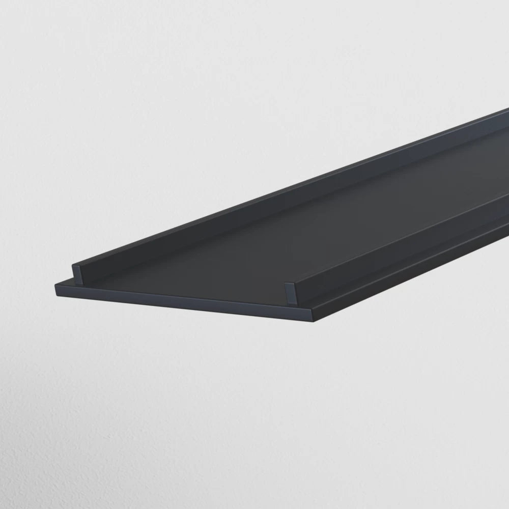 Acoperire decorativa pentru sina magnetica Aluminiu Negru L100cm