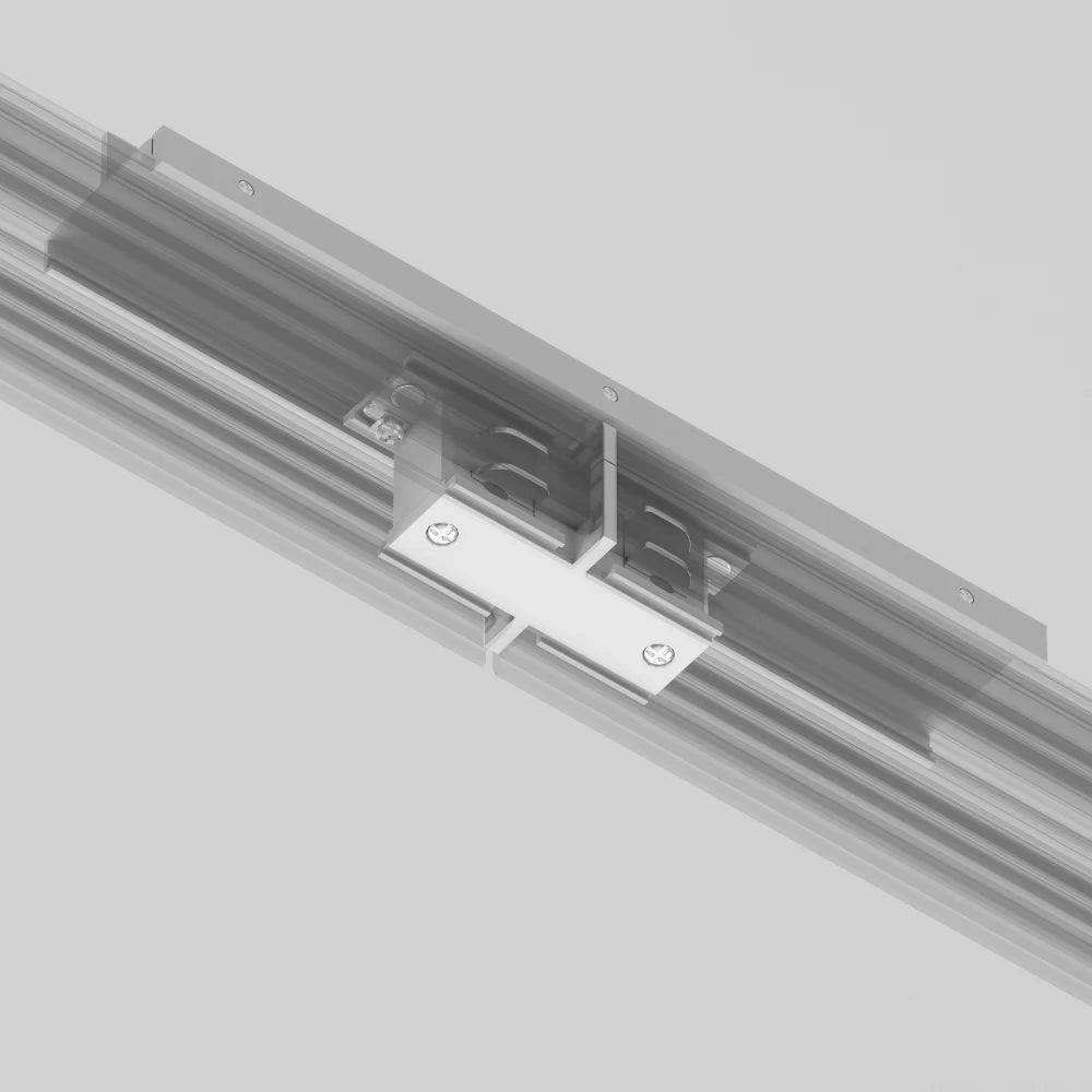 Accesoriu pentru sina 3 faze Aluminiu Alb L18cm