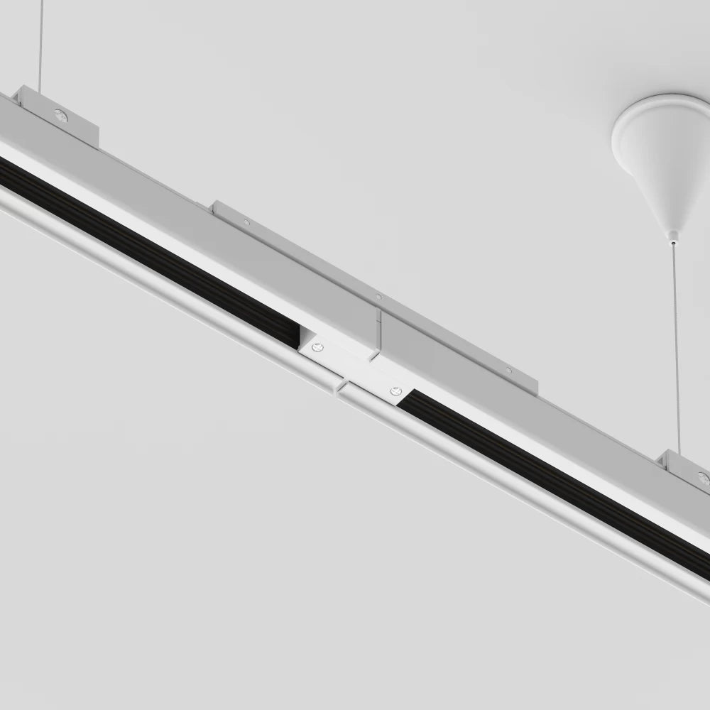 Accesoriu pentru sina 3 faze Aluminiu Alb L18cm