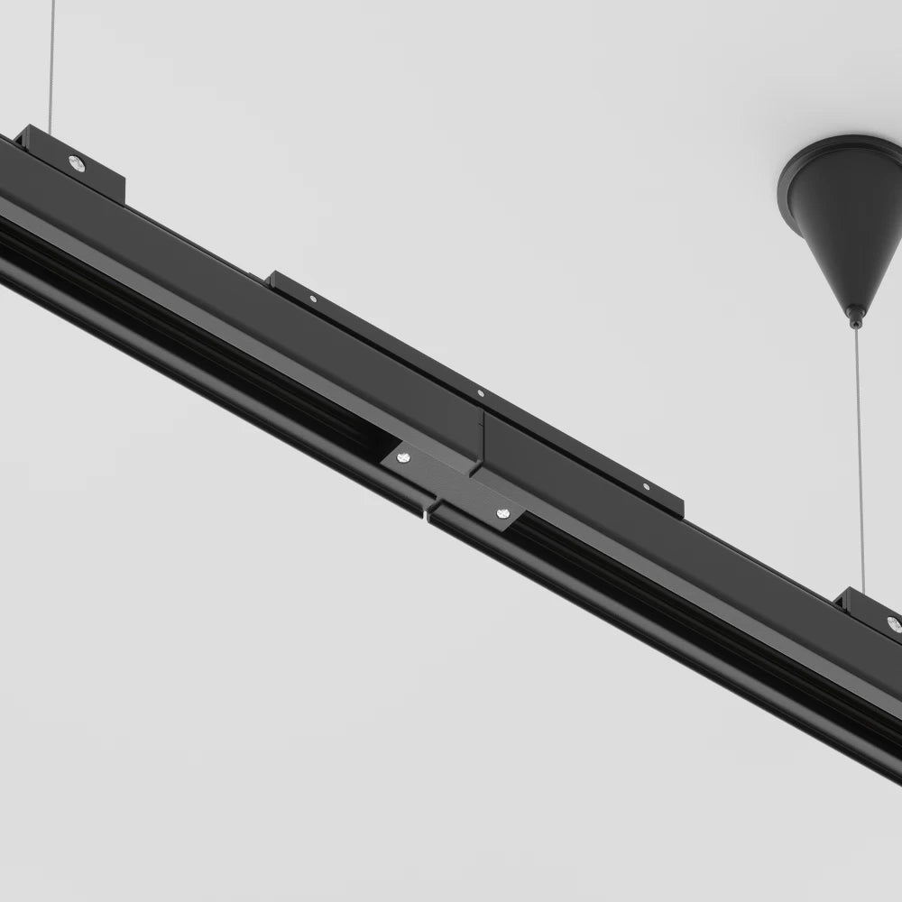 Accesoriu pentru sina 3 faze Aluminiu Negru L18cm