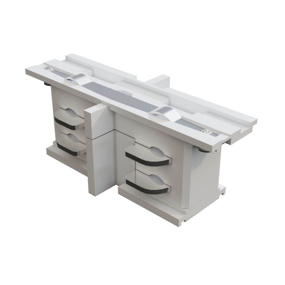 Conector pentru sina 3 faze Plastic Alb L7cm