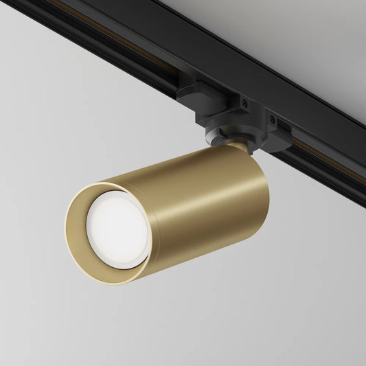 Spot pentru sina 3 faze din Aluminiu Auriu D6xH24cm 50W Focus