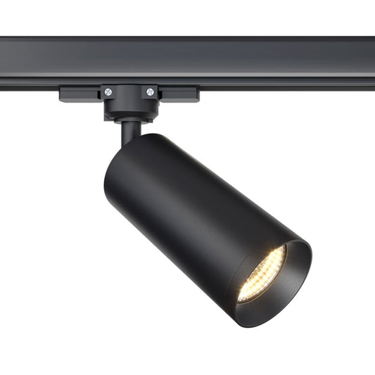 Spot pentru sina 3 faze din Aluminiu Negru D6xH24cm 50W Focus
