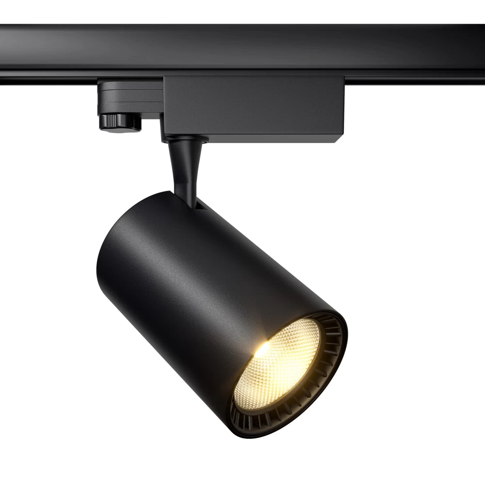 Spot pentru sina 3 faze din Aluminiu Negru D9xH20cm 26W 2600lm 4000K Vuoro