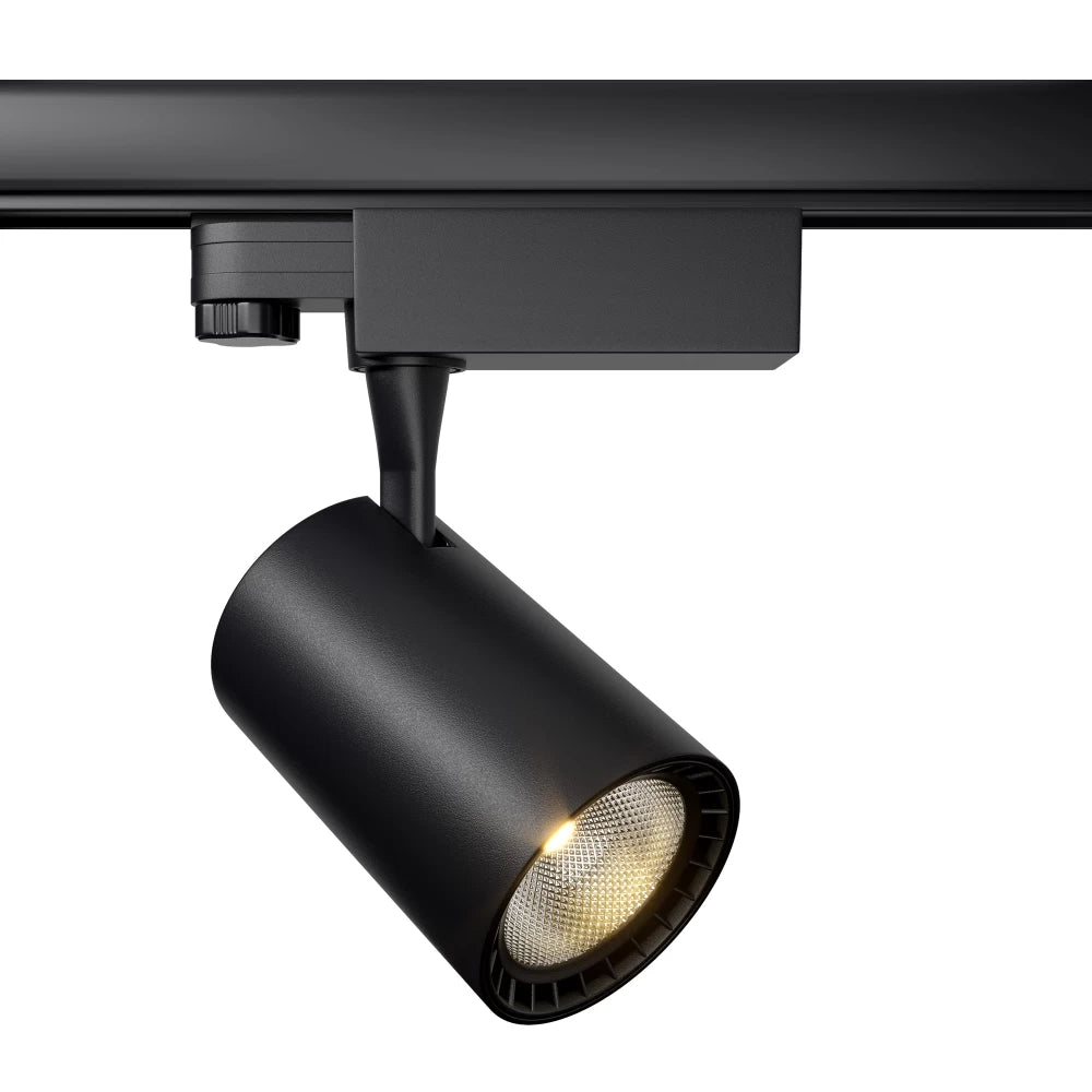 Spot pentru sina 3 faze din Aluminiu Negru D8xH18cm 10W 950lm 4000K Vuoro