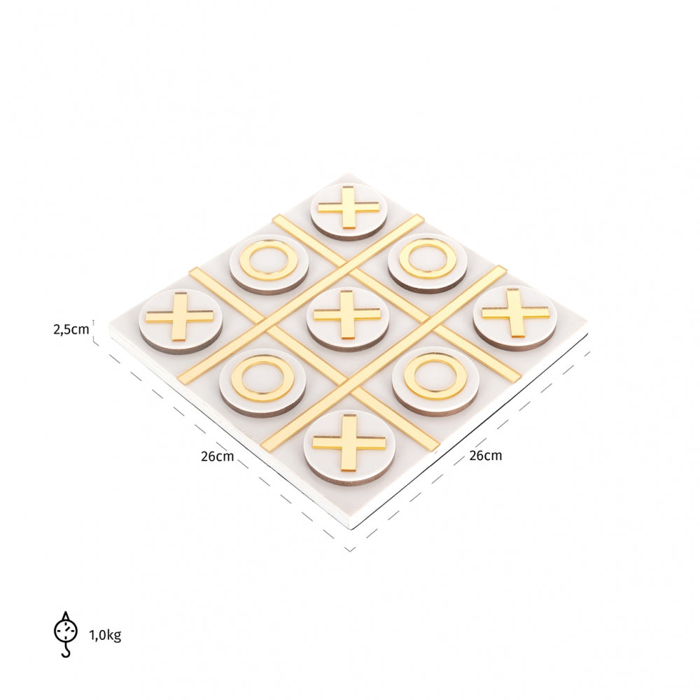 Joc tic tac toe din Rasina Transparent H2.5xL26cm Maylie Richmond Interiors