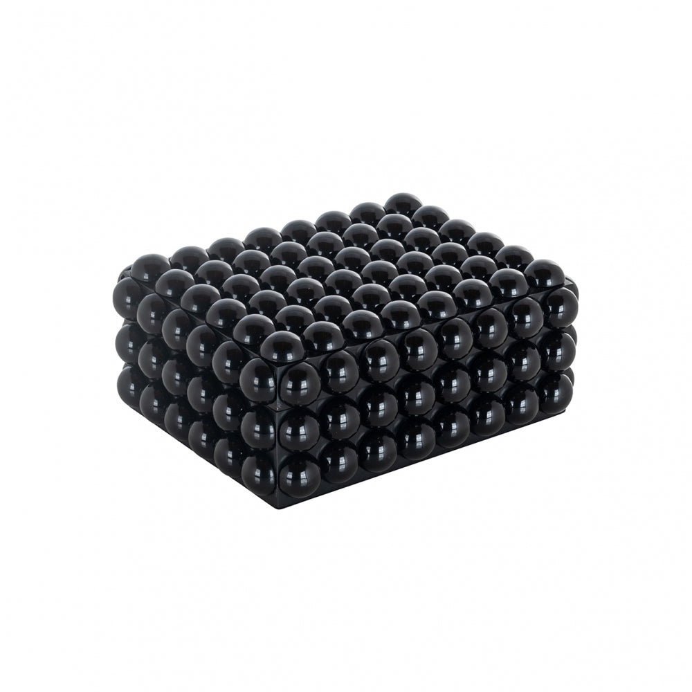 Cutie de bijuterii din Rasina Negru H10.5xL25cm Batool Richmond Interiors