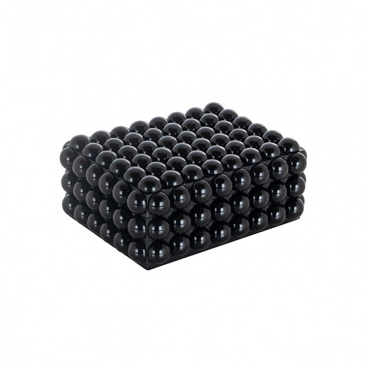 Cutie de bijuterii din Rasina Negru H10.5xL25cm Batool Richmond Interiors