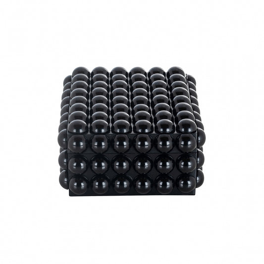 Cutie de bijuterii din Rasina Negru H10.5xL25cm Batool Richmond Interiors