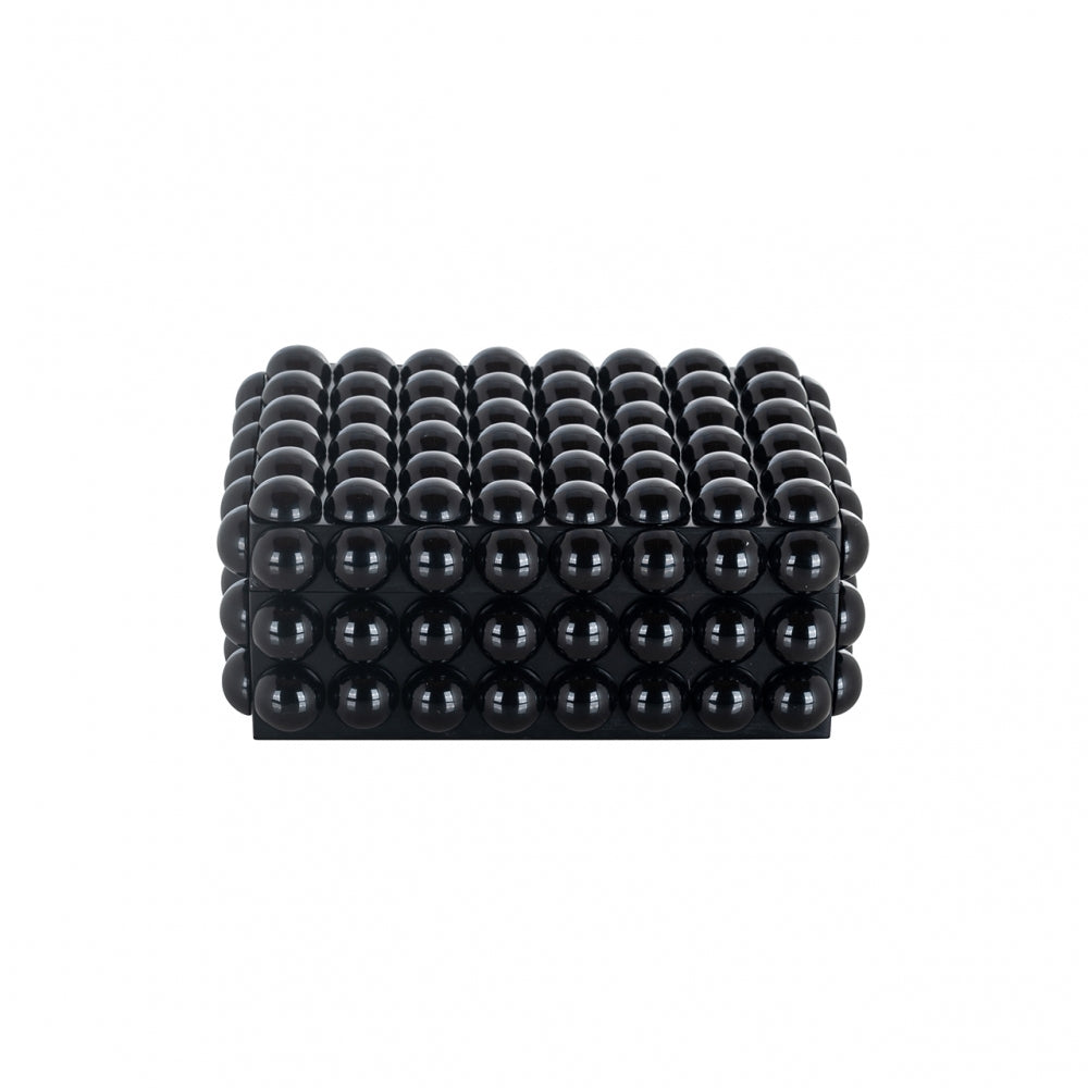 Cutie de bijuterii din Rasina Negru H10.5xL25cm Batool Richmond Interiors