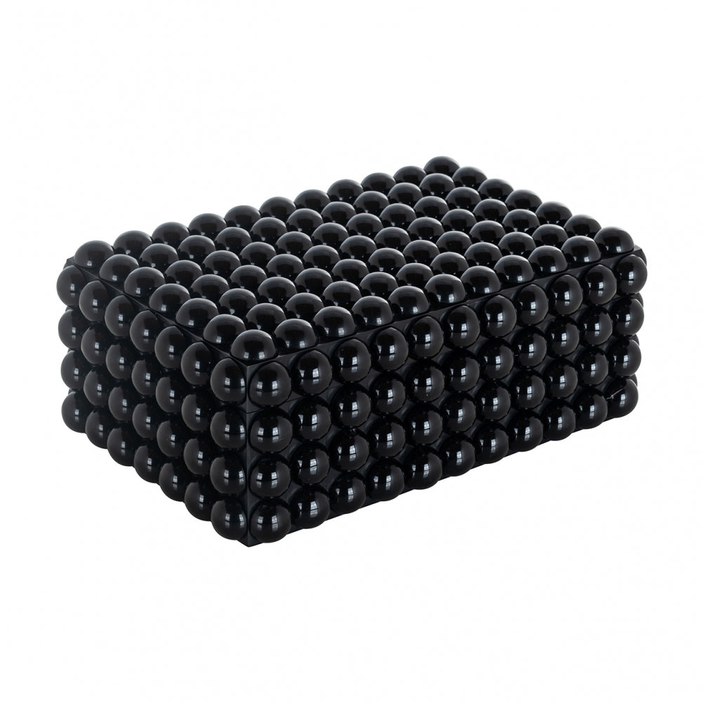 Cutie de bijuterii din Rasina Negru H13xL33cm Batool Richmond Interiors