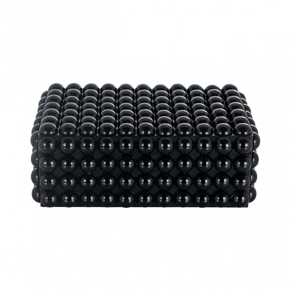 Cutie de bijuterii din Rasina Negru H13xL33cm Batool Richmond Interiors