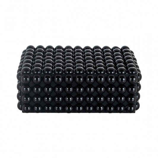 Cutie de bijuterii din Rasina Negru H13xL33cm Batool Richmond Interiors