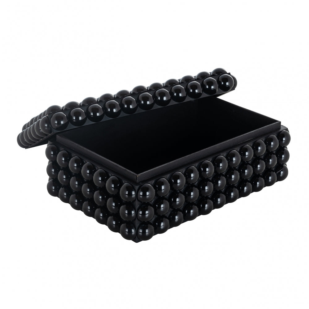 Cutie de bijuterii din Rasina Negru H13xL33cm Batool Richmond Interiors