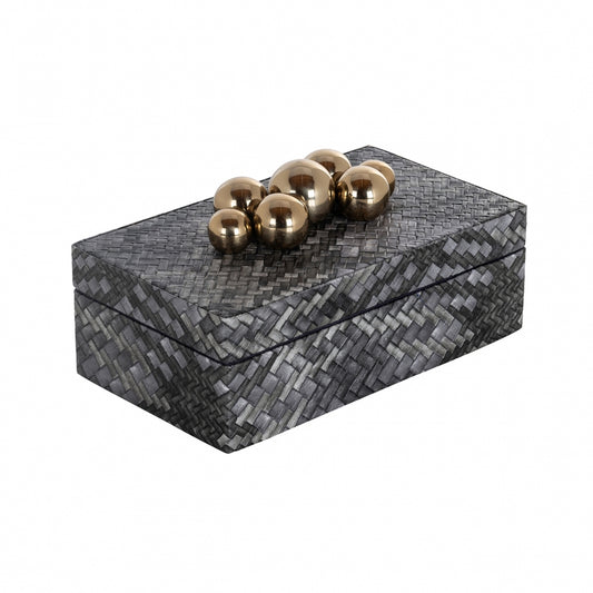 Cutie de bijuterii din MDF Gri H12.5xL23.5cm Myrth Richmond Interiors