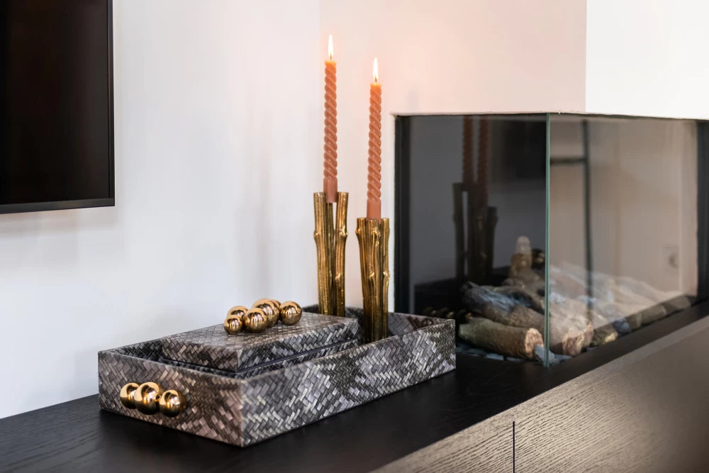 Cutie de bijuterii din MDF Gri H12.5xL23.5cm Myrth Richmond Interiors