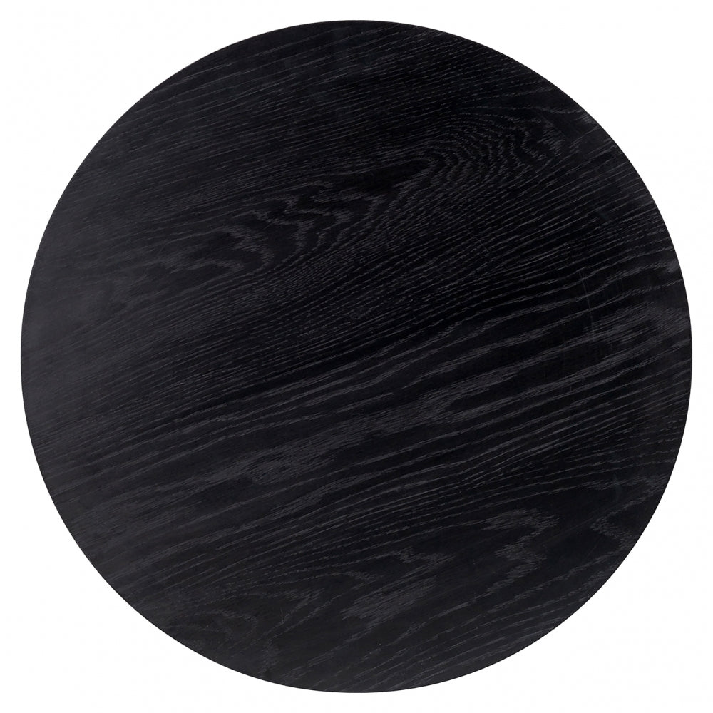 Set 2 masute de cafea Rotunda din MDF si Metal Negru/Negru D60/80xH39/47cm Jazz Richmond Interiors