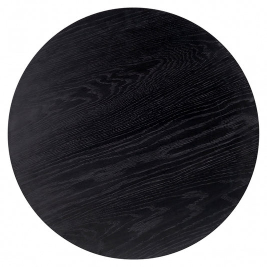 Set 2 masute de cafea Rotunda din MDF si Metal Negru/Negru D60/80xH39/47cm Jazz Richmond Interiors