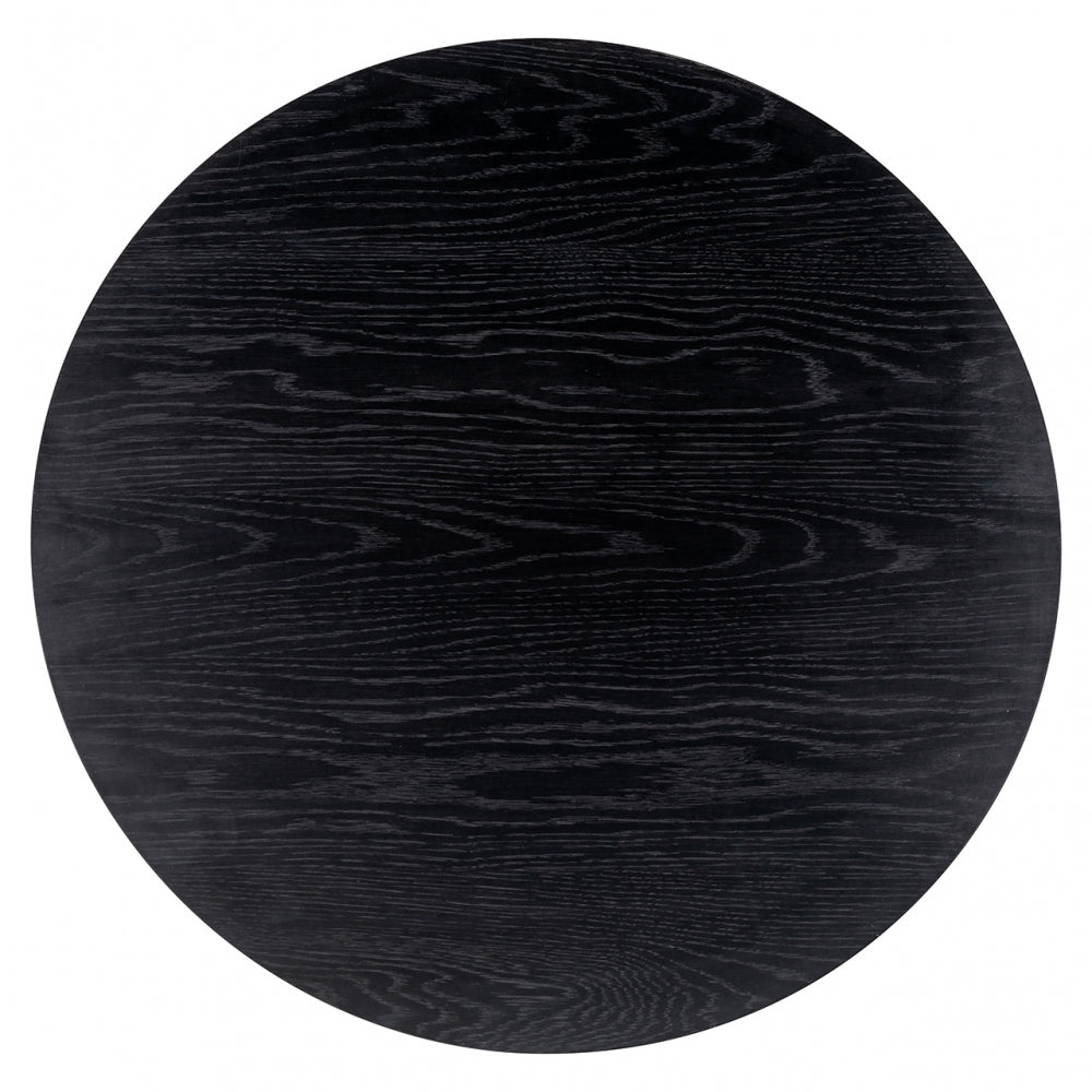 Set 2 masute de cafea Rotunda din MDF si Metal Negru/Negru D60/80xH39/47cm Jazz Richmond Interiors