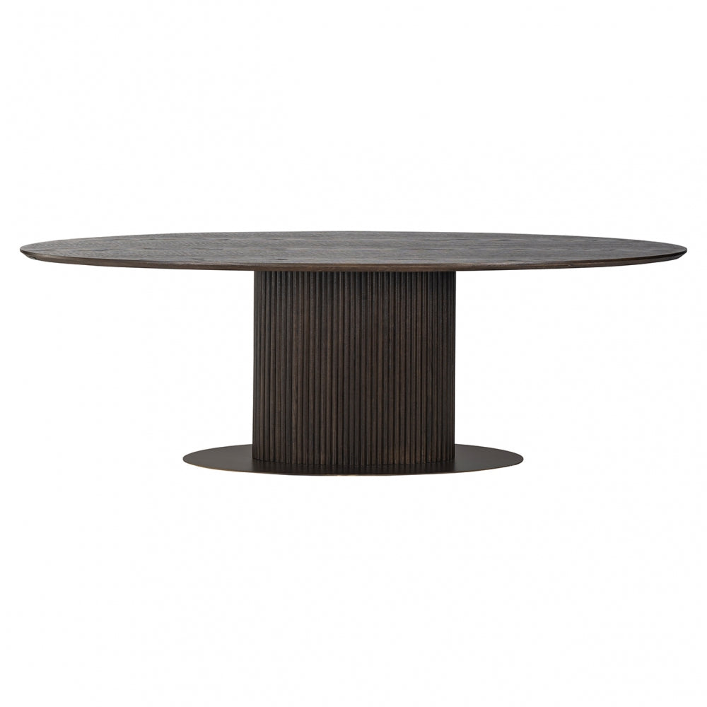 Masa Ovala din Lemn de stejar Maro L300xH75cm Luxor Richmond Interiors