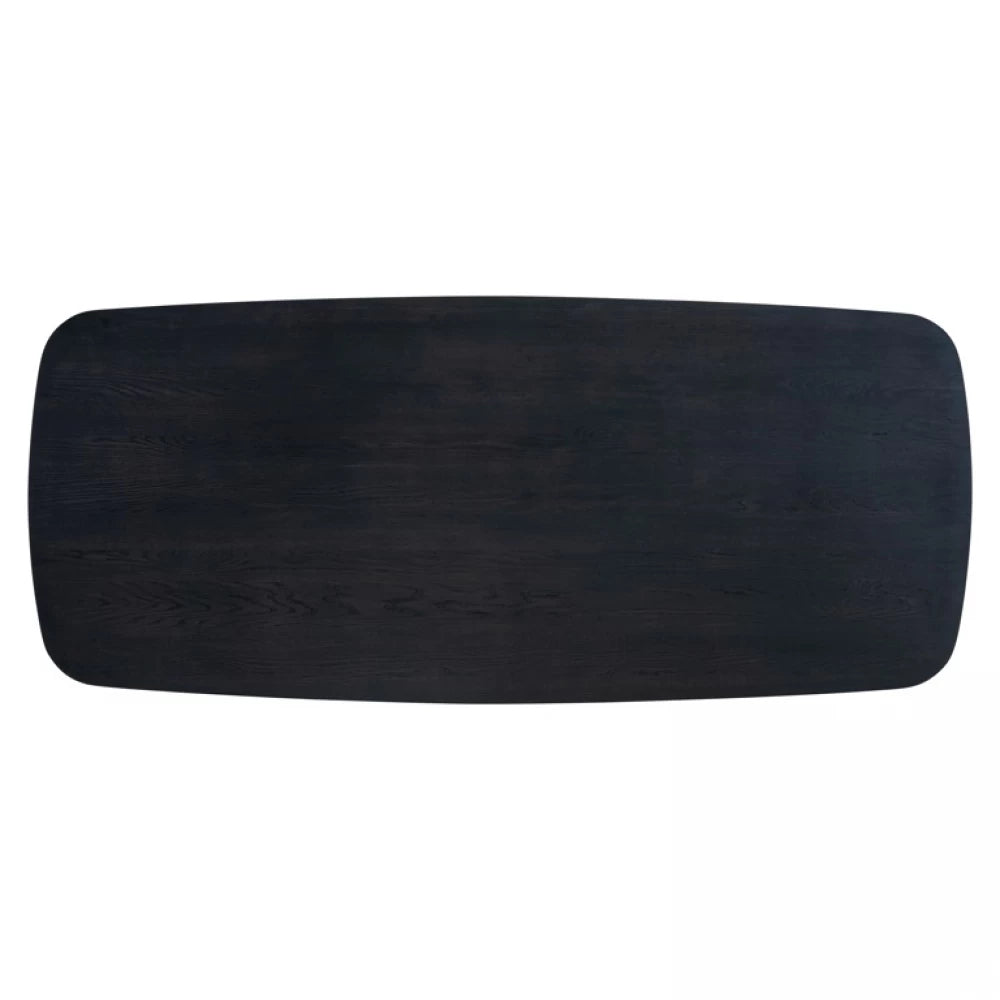 Masa din Metal si Furnir de stejar Alama/Negru L230xH76cm Cambon Richmond Interiors