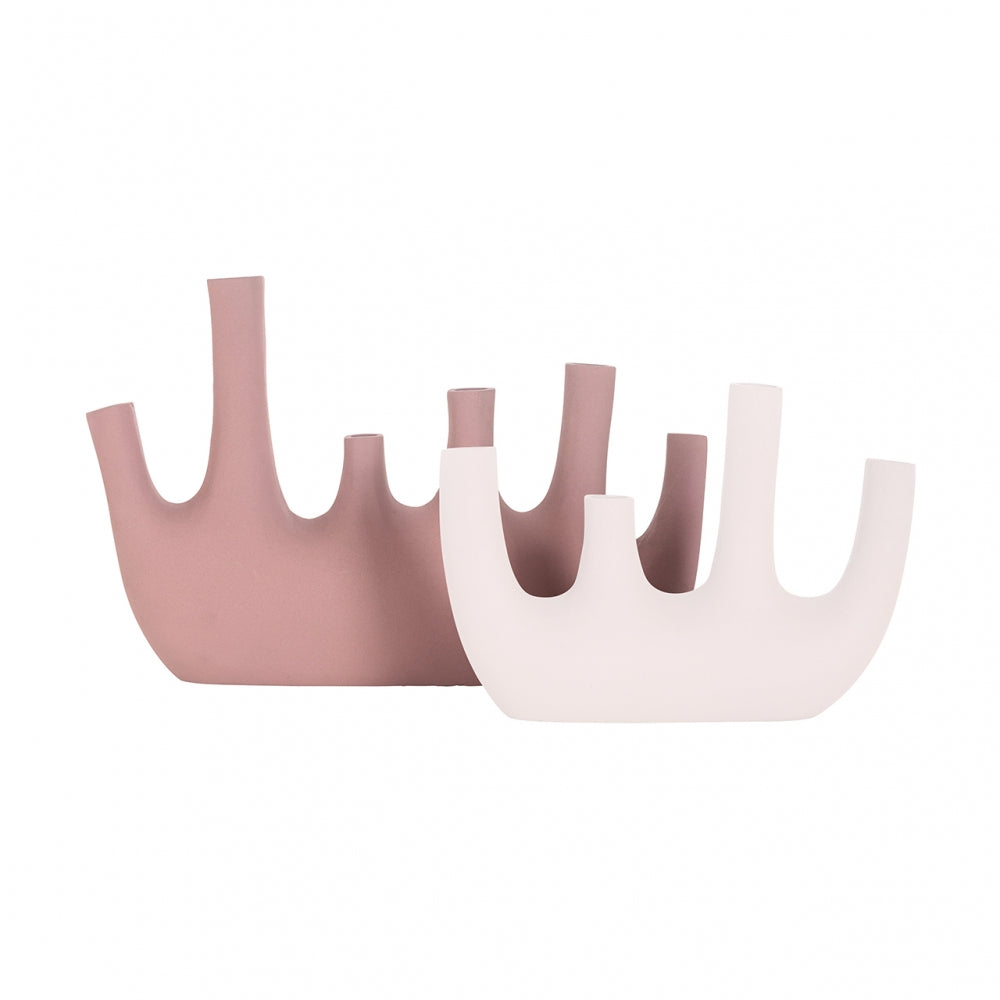 Vaza din Aluminiu Roz L43xH28cm Jody Richmond Interiors