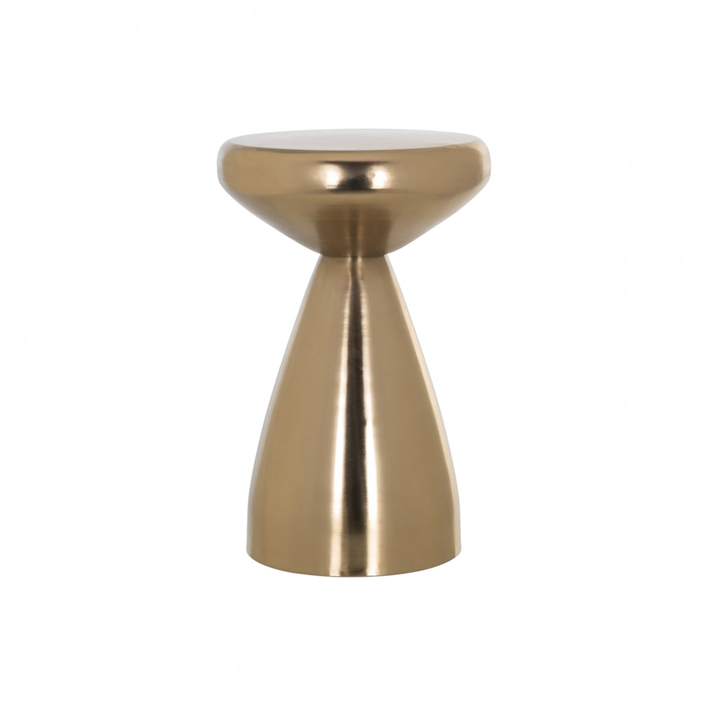 Masuta de colt Rotunda din Metal Auriu D35xH53cm Arlo Richmond Interiors