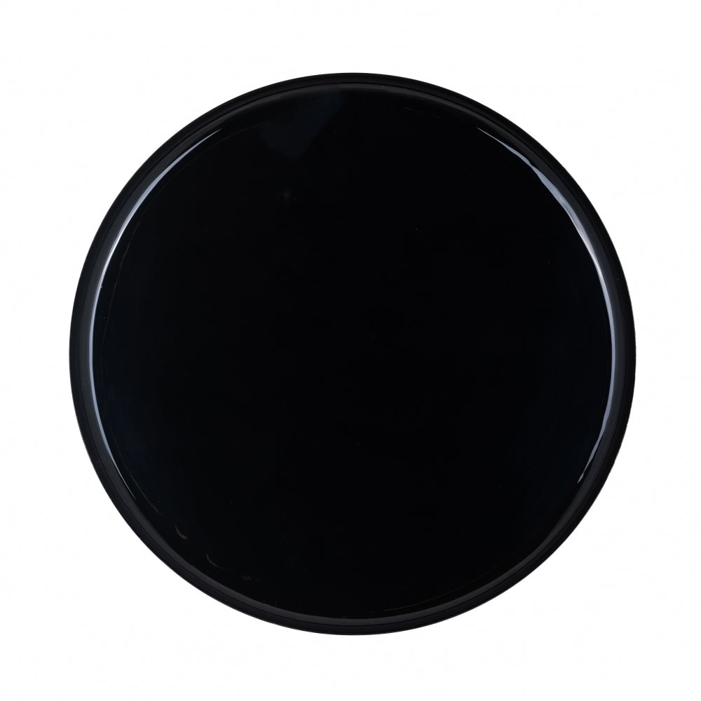 Masuta de colt Rotunda din Metal Negru/Auriu D50xH52cm Xara Richmond Interiors