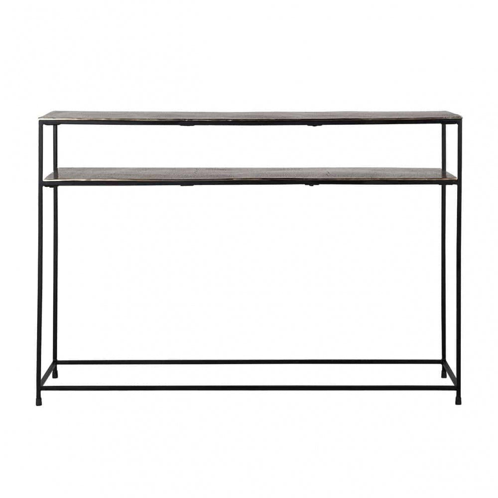 Consola din Metal Negru/Argintiu L119xH81cm Chandon Richmond Interiors