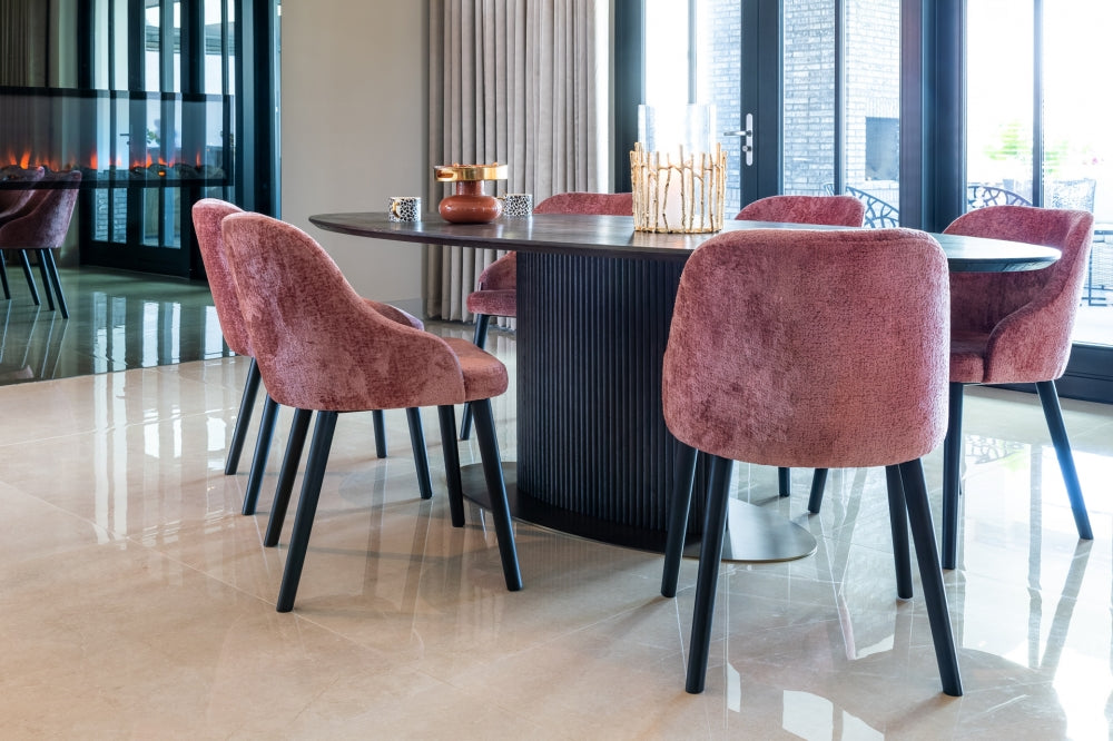 Masa Ovala din MDF Maro L235xH75cm Luxor Richmond Interiors