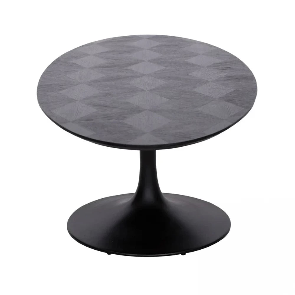 Masa Ovala din Metal si Furnir de stejar Negru L250xH76cm Blax Richmond Interiors