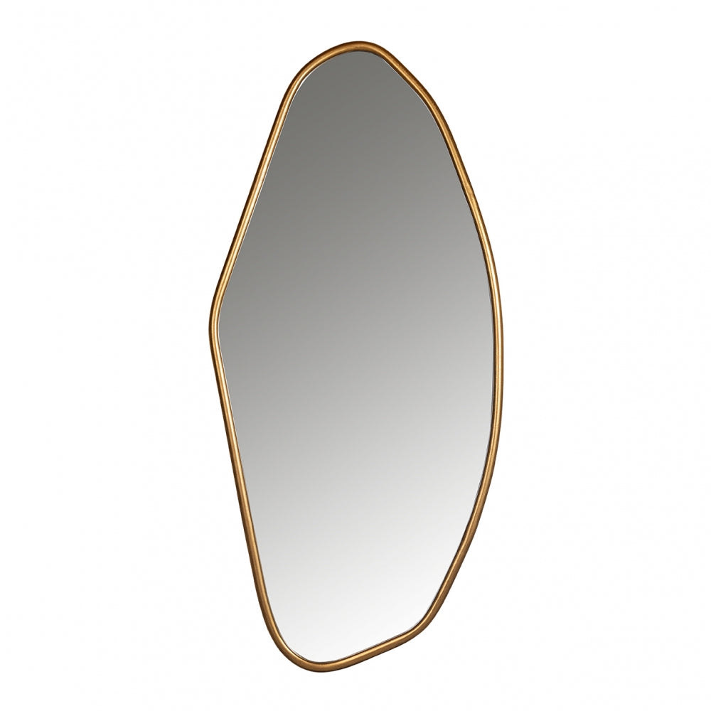 Oglinda Asimetrica cu rama din Metal Auriu H100xL47cm Eldon Richmond Interiors
