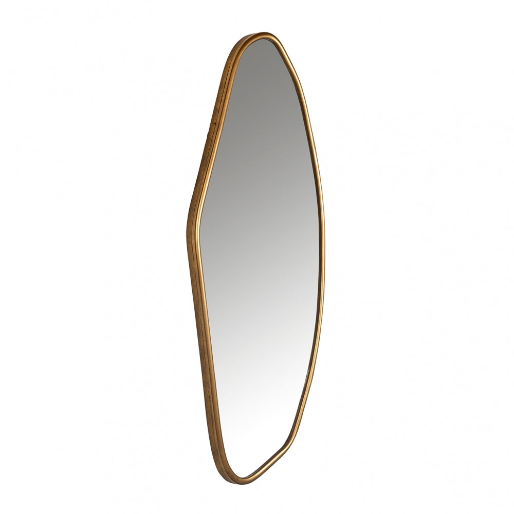 Oglinda Asimetrica cu rama din Metal Auriu H100xL47cm Eldon Richmond Interiors