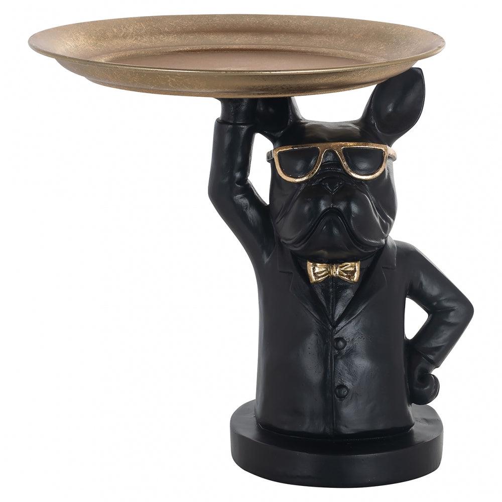 Tava decorativa din Polirasina Negru H36xLcm Sonny Richmond Interiors