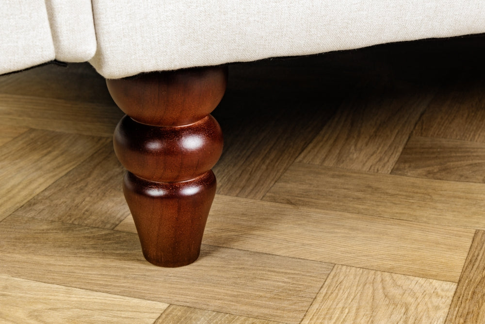 Canapea extensibila din Stofa Crem L220cm Maison Belle Affaire