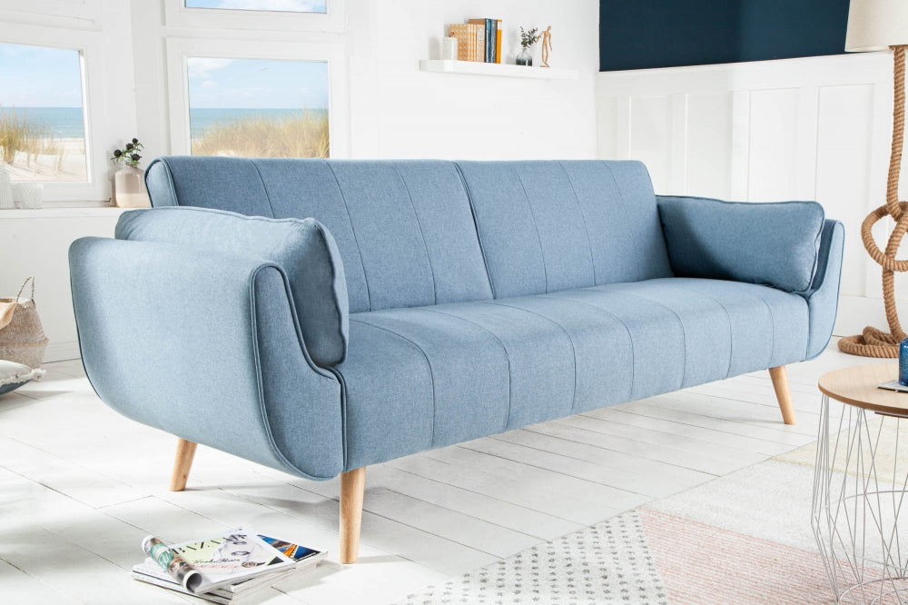 Canapea extensibila din Stofa Albastru deschis L215cm Divani II