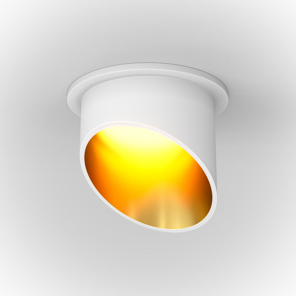 Spot incastrat din Aluminiu Alb GU10 35W D7xH7cm Lipari