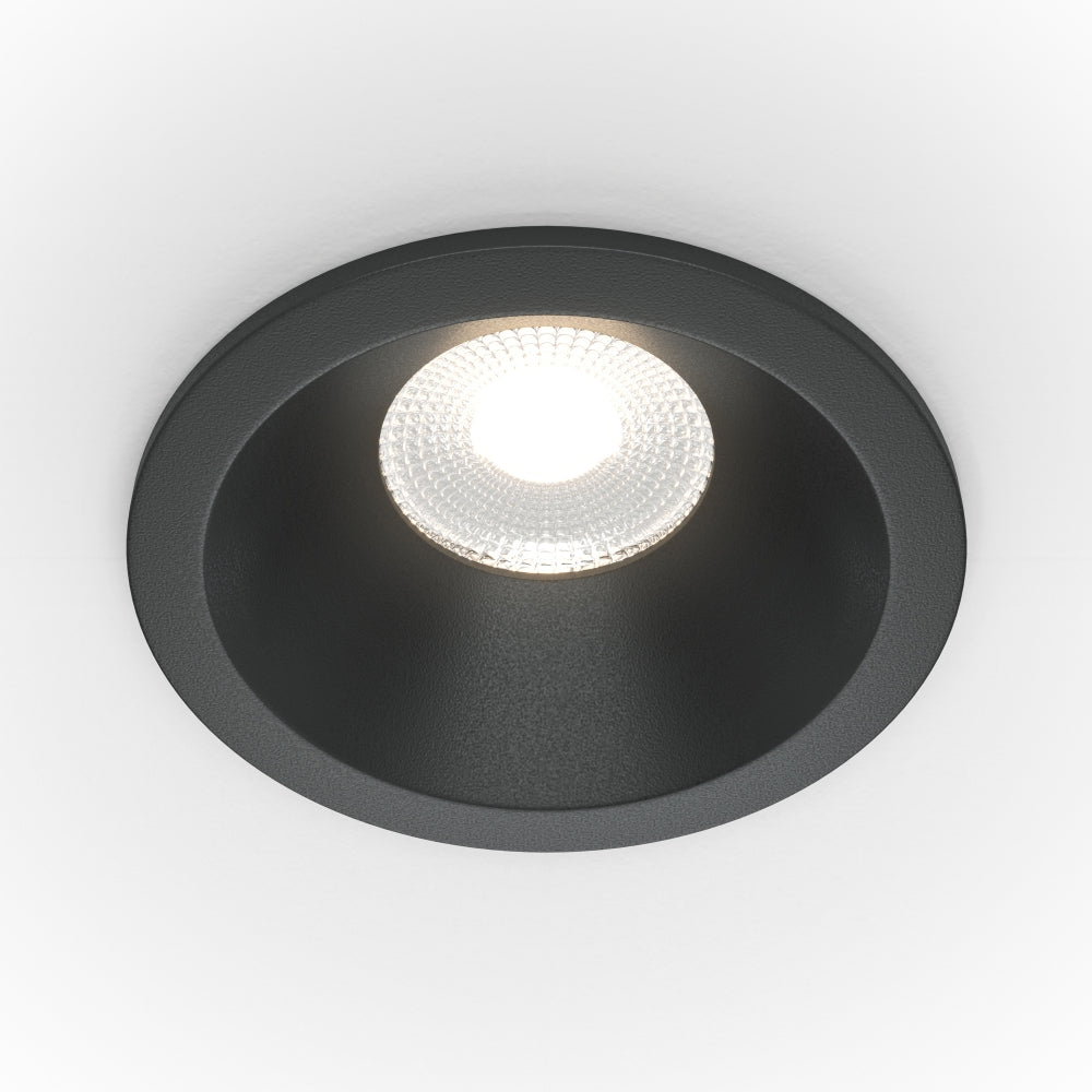 Spot incastrat din Aluminiu Negru 12W 890lm 3000k D9xH9cm Zoom