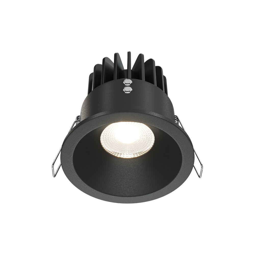 Spot incastrat din Aluminiu Negru 12W 890lm 3000k D9xH9cm Zoom