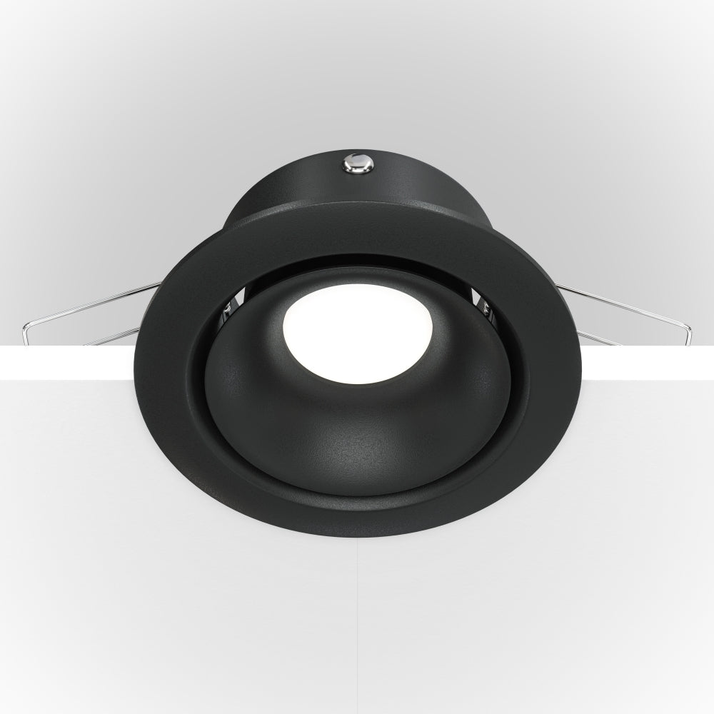 Spot incastrat din Aluminiu Negru GU10 50W D10xH5cm Yin