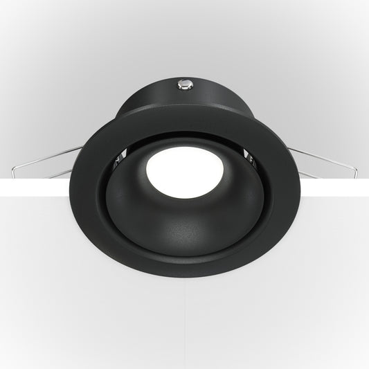 Spot incastrat din Aluminiu Negru GU10 50W D10xH5cm Yin