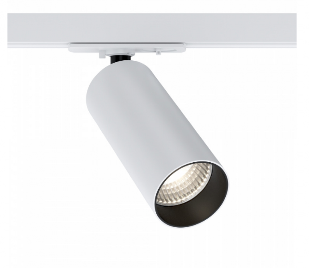 Spot pentru sina monofazata Unity din Aluminiu Alb 12W 900lm 4000k L13xH16cm Focus LED