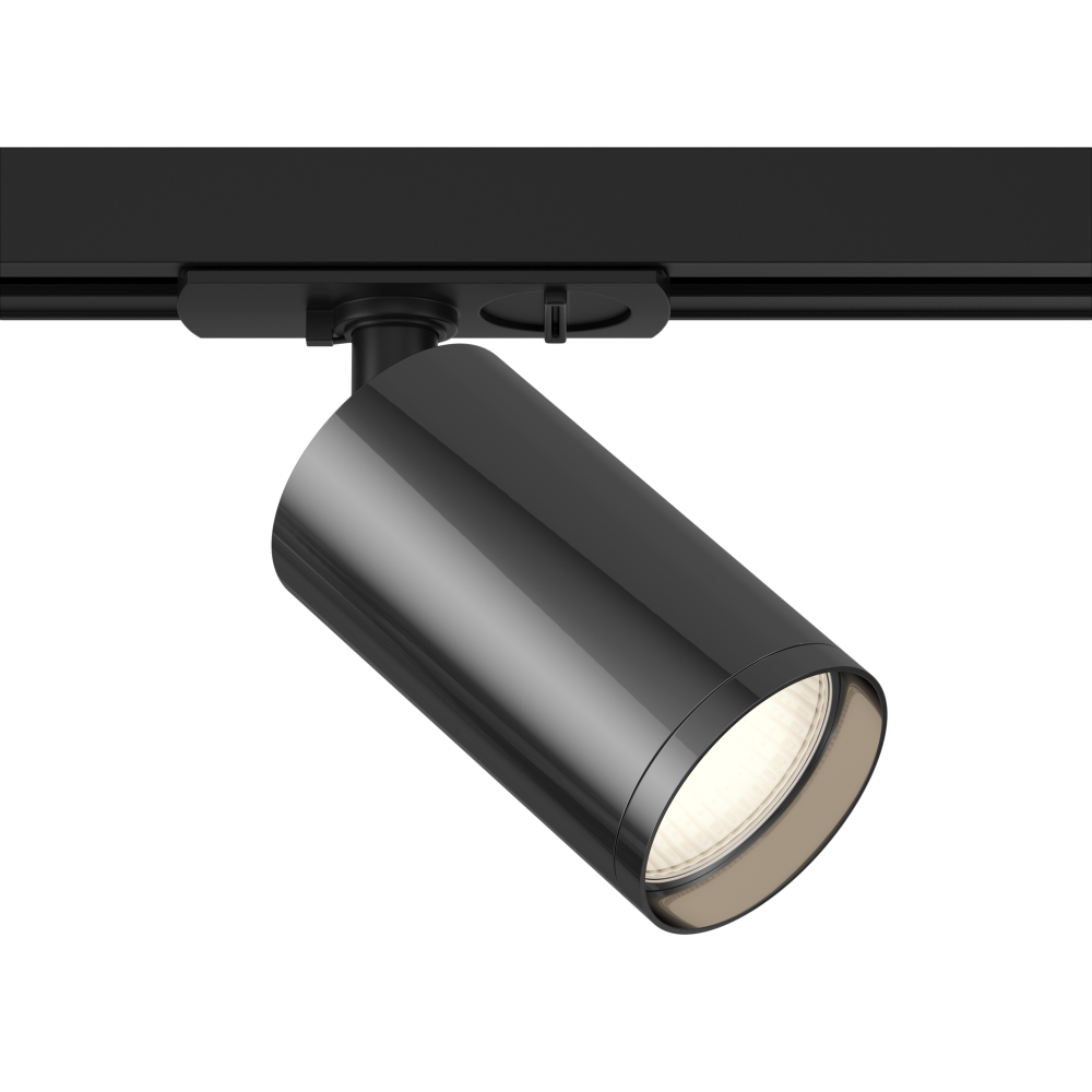 Spot pentru sina monofazata Unity din Aluminiu Gri inchis GU10 10W L9xH13cm Focus S