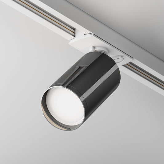 Spot pentru sina monofazata Unity din Aluminiu Alb/Gri inchis GU10 10W L9xH13cm Focus S